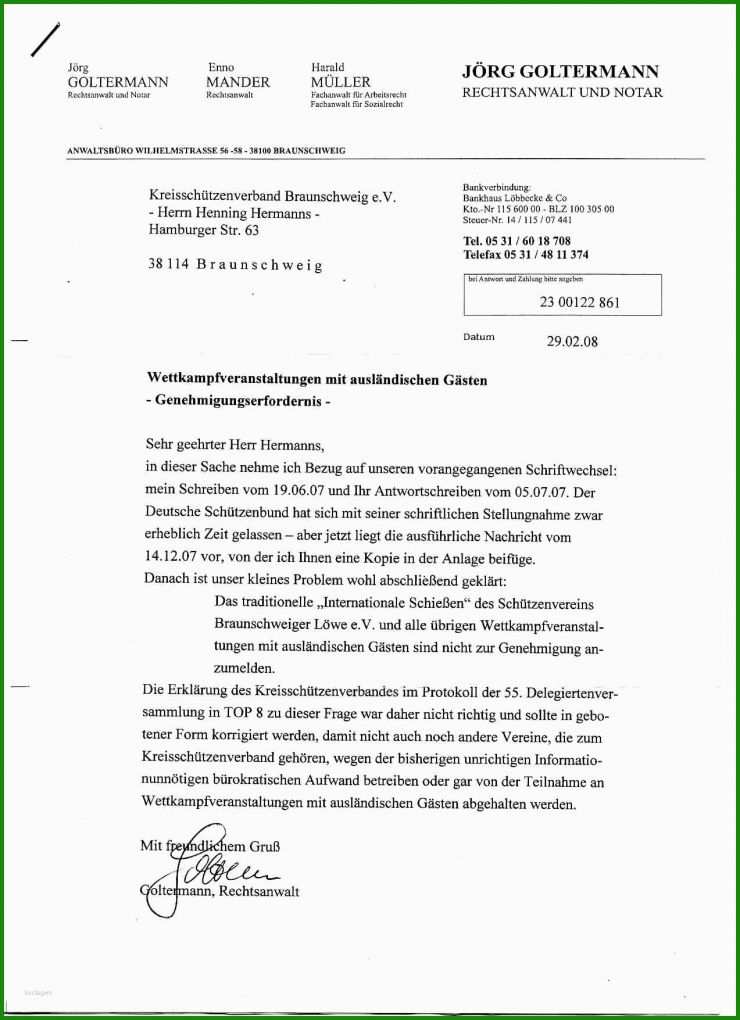 Rechtsanwalt Rechnung Muster