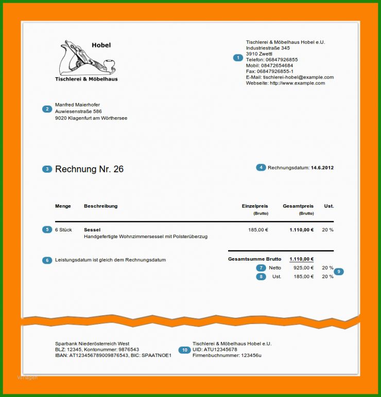 Reverse Charge 19 Rechnung Muster
