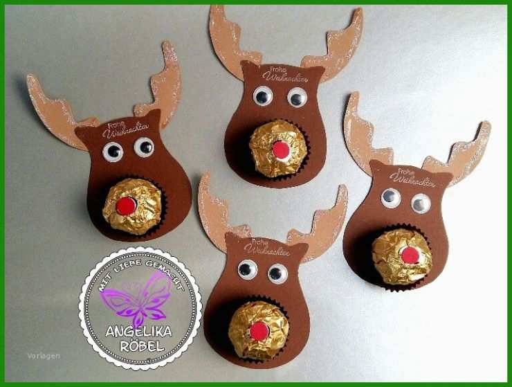 Rocher Rentier Basteln Vorlage