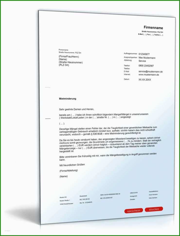 Sachlicher Brief Muster