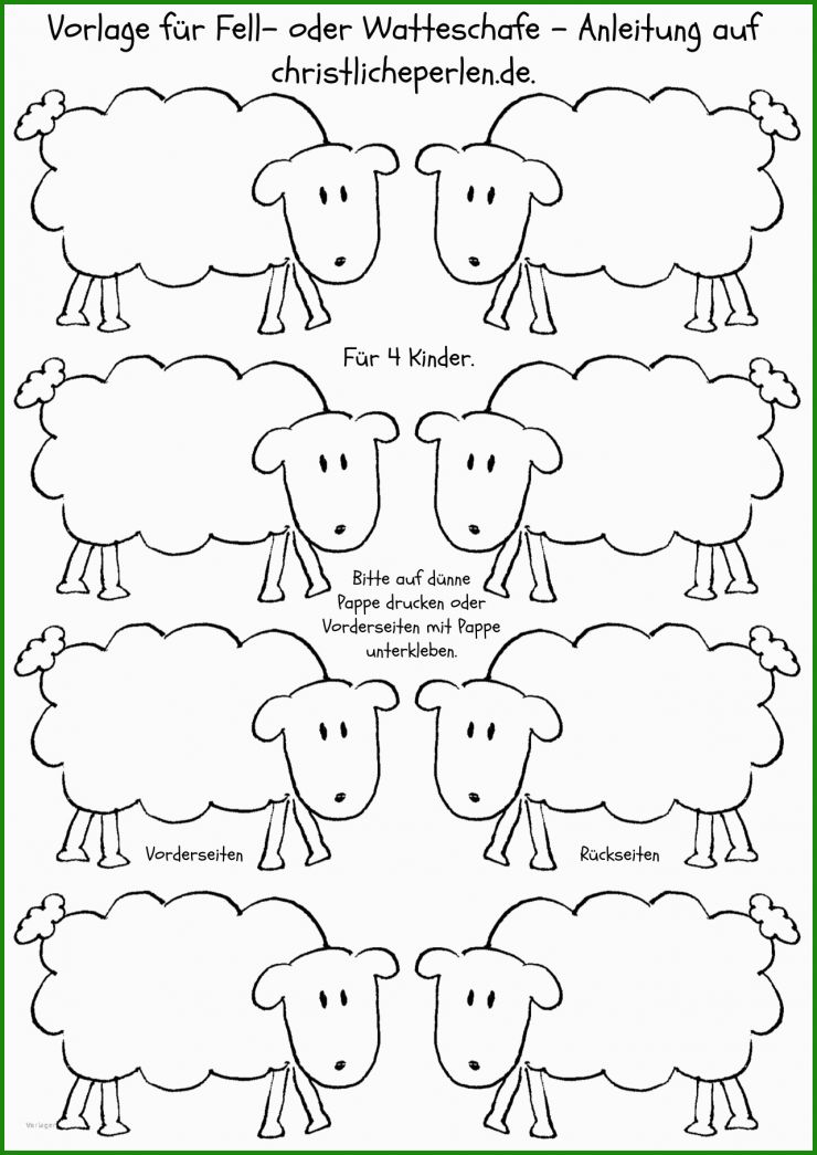 Schaf Vorlage Zum Basteln 4 Schaf Vorlage Zum Basteln