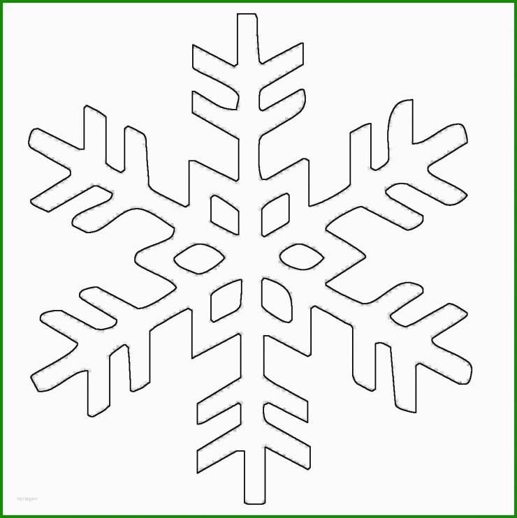 Schneeflocke Basteln Vorlage