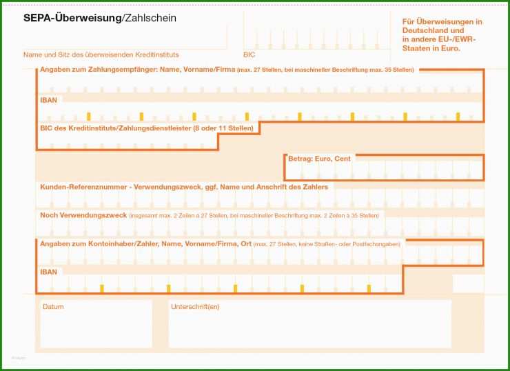 Sepa Vollmacht Vorlage