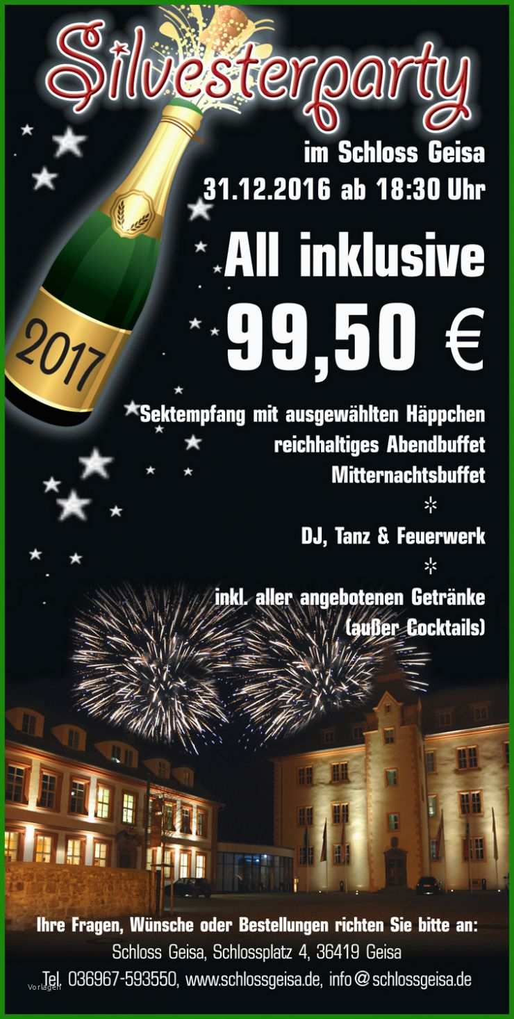 Silvester 2019 Flyer Vorlage Kostenlos