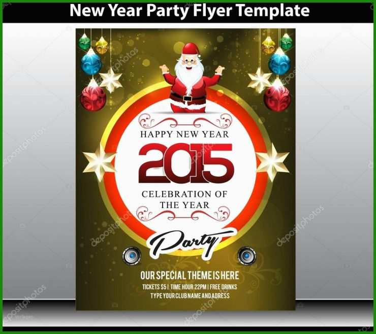 Silvester Flyer Vorlage