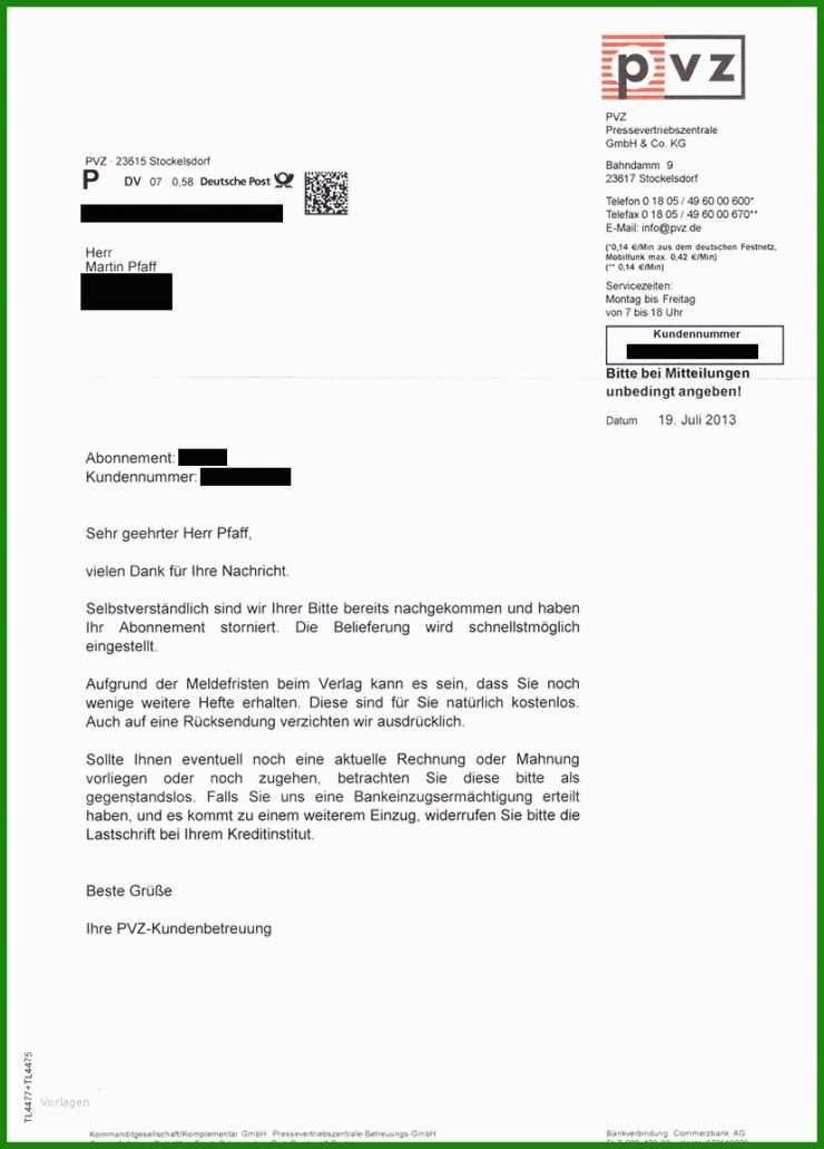 Sky Kündigen Per Brief Vorlage