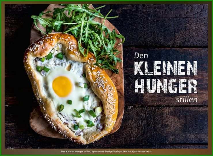 Speisekarte Vorlage A5
