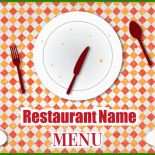 Speisekarte Vorlage Modern