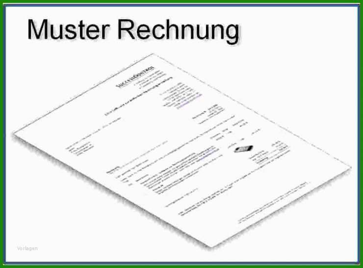 Standard Rechnung Vorlage