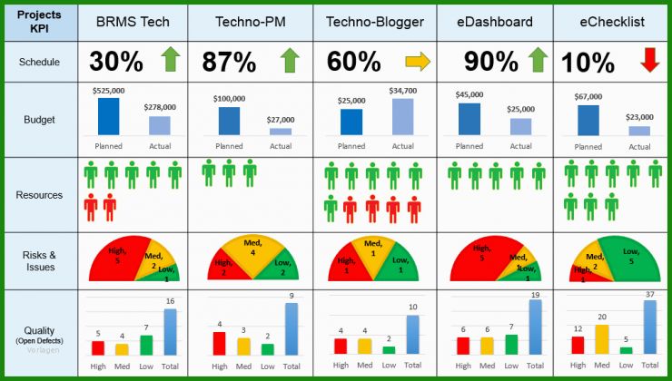 Status Report Vorlage