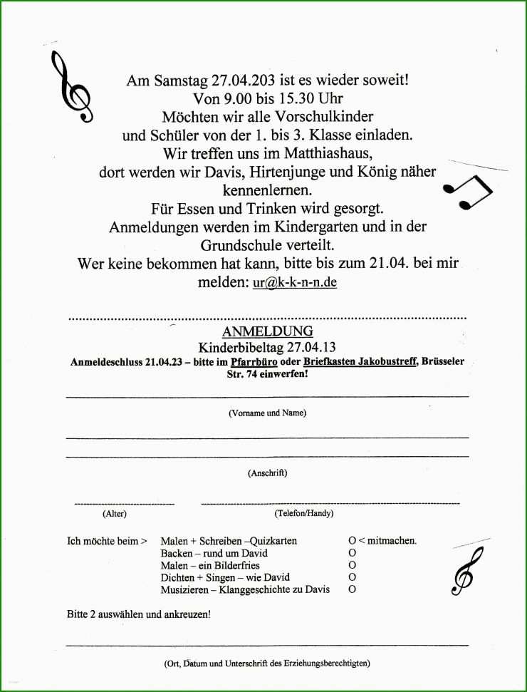 Steckbrief Elternbeirat Muster