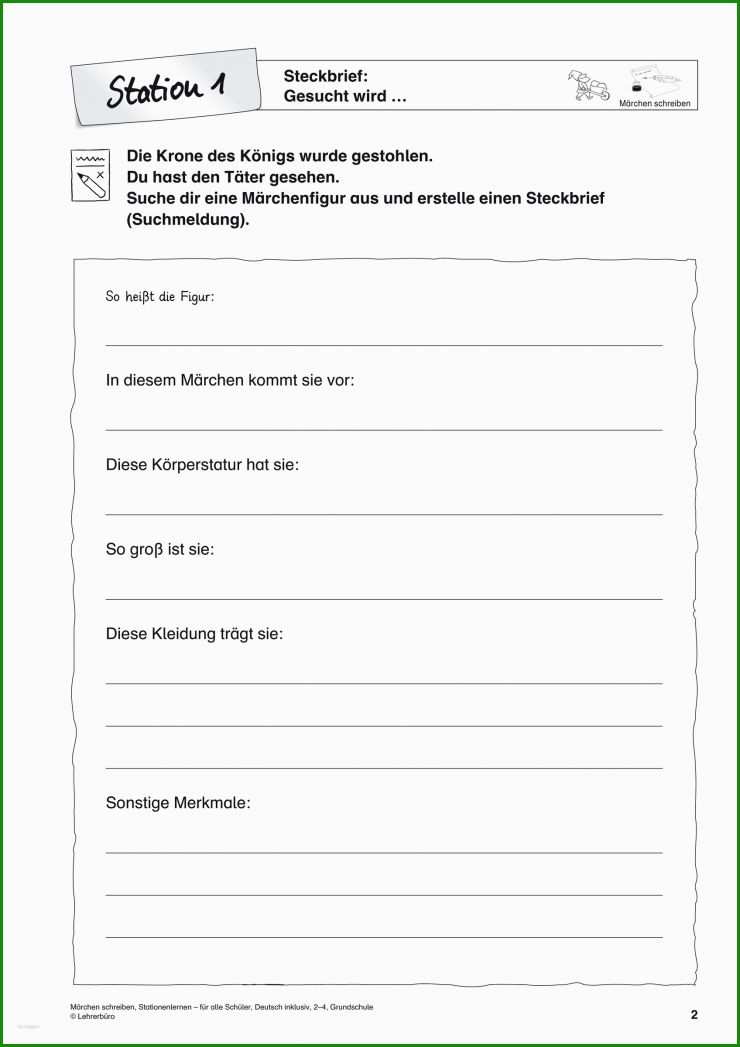 Steckbrief Englisch Klasse 5 Vorlage