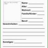 Steckbrief Englisch Vorlage Grundschule