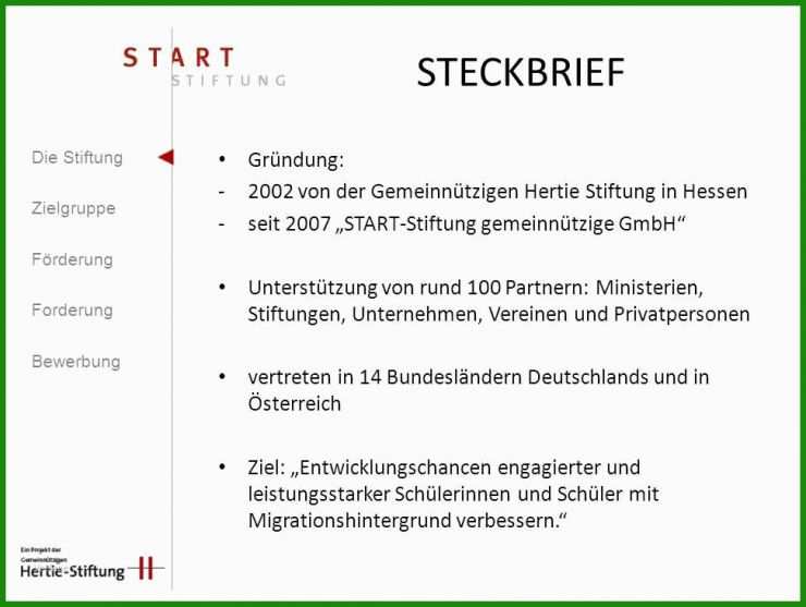 Steckbrief Firma Muster