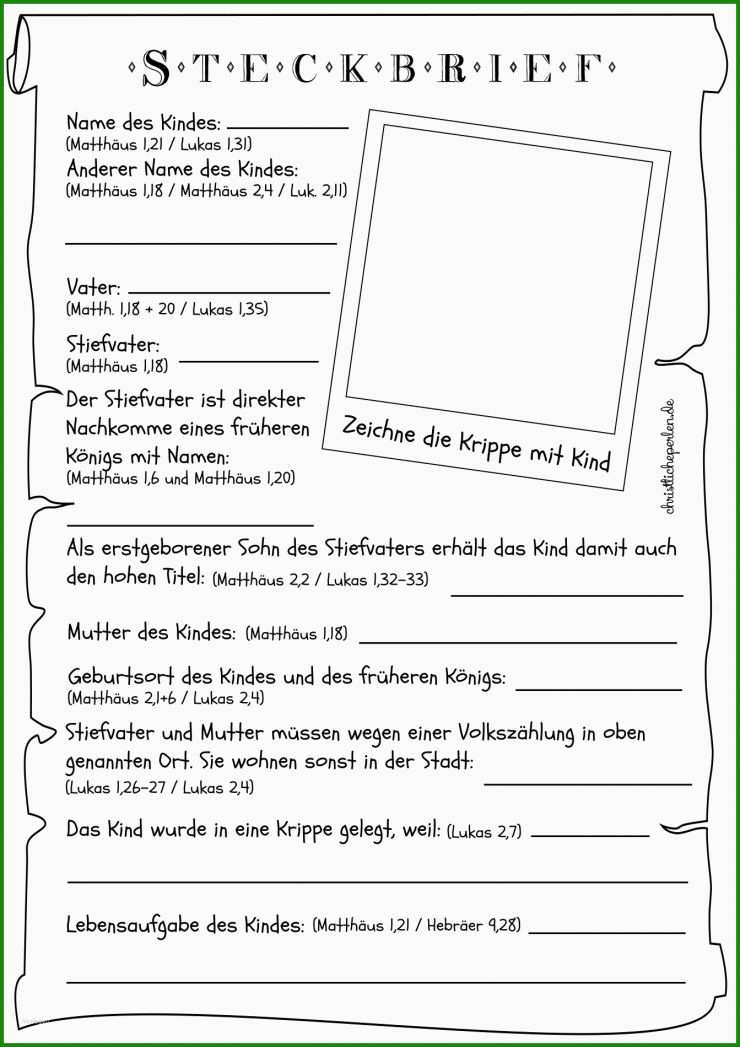 Steckbrief Kennenlernen Vorlage