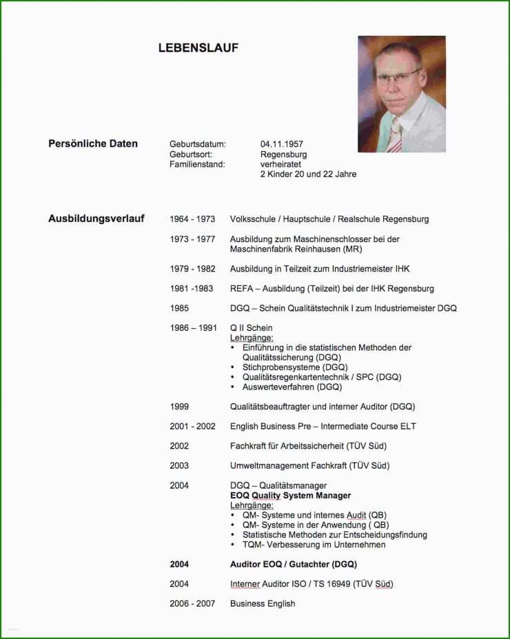 Steckbrief Muster Arbeit