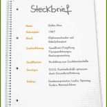 Steckbrief Praktikum Muster