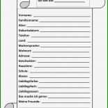Steckbrief Tier Vorlage