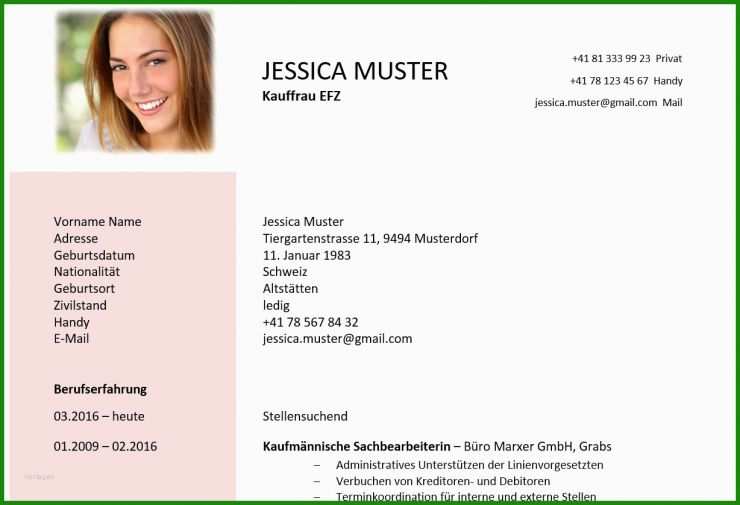 Steckbrief über Mich Muster