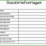Steckbrief Vorlage Erwachsene