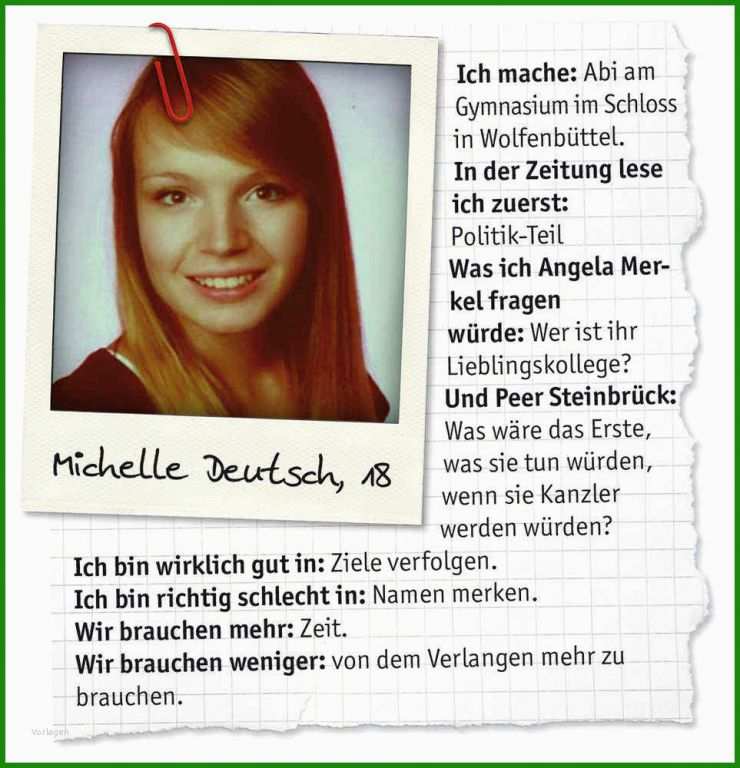 Steckbrief Vorlage Lustig
