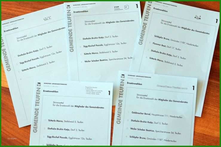 Steckbrief Vorlage Wahl