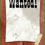 Steckbrief Vorlage Wanted