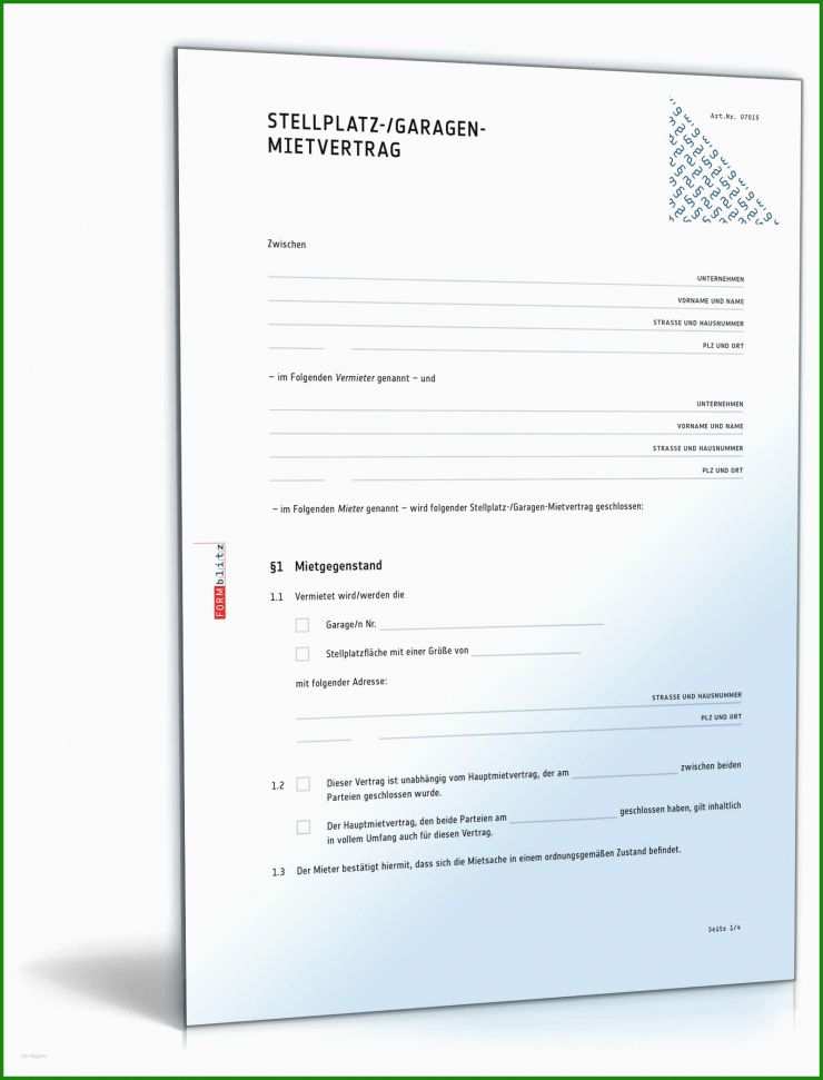 Stellplatz Mietvertrag Muster Pdf