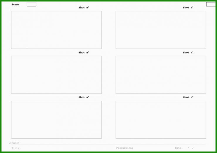 Storyboard Vorlage A4