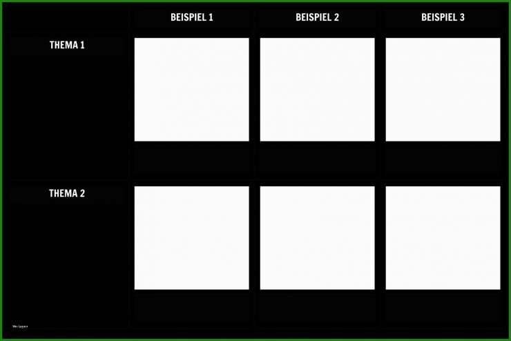 Storyboard Vorlage Deutsch