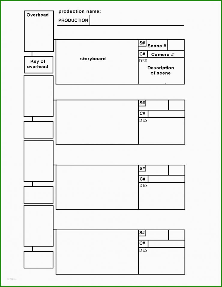 Storyboard Vorlage Download