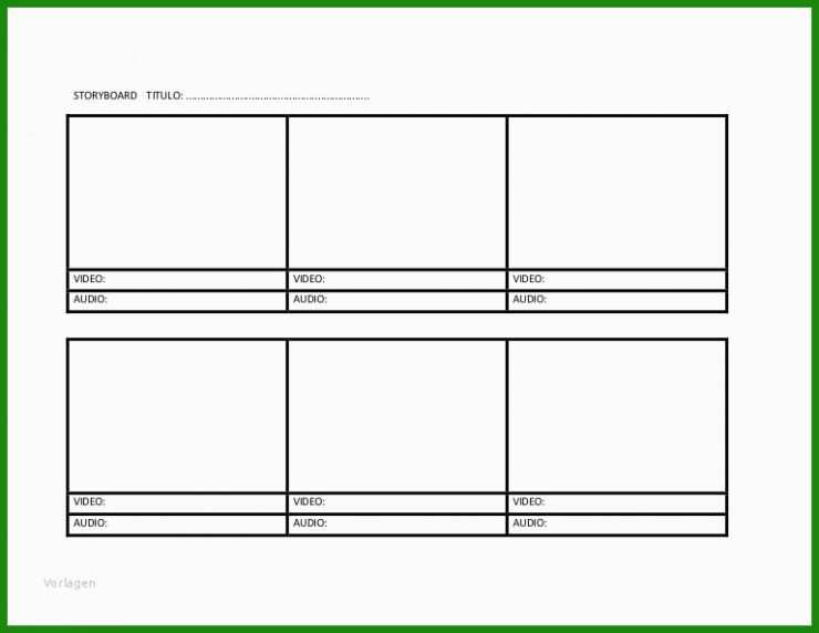 Storyboard Vorlage Mediencommunity