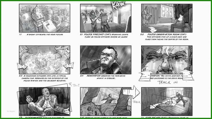 Storyboard Vorlage Photoshop