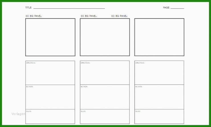 Storyboard Vorlage Ppt