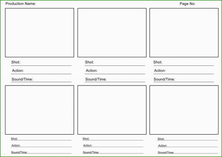 Storyboard Vorlage Psd