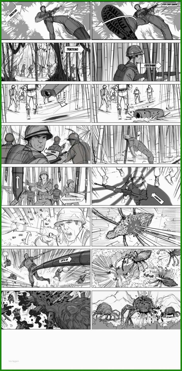 Storyboard Zeichnen Vorlage