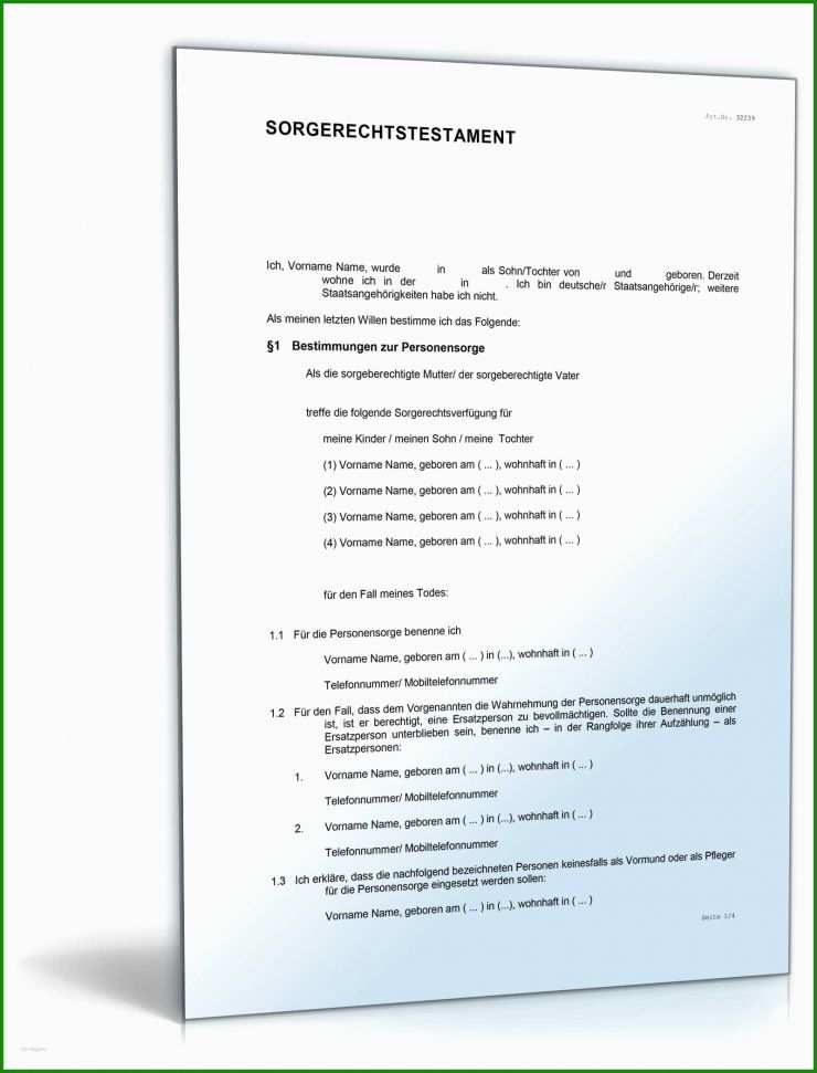 Testament Handschriftlich Muster österreich