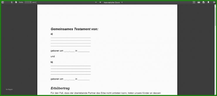 Testament Muster österreich Kostenlos