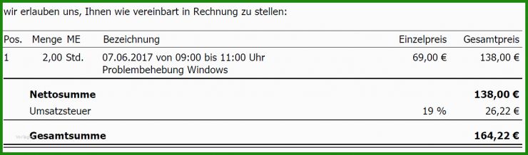 Tk Rechnung Einreichen Vorlage