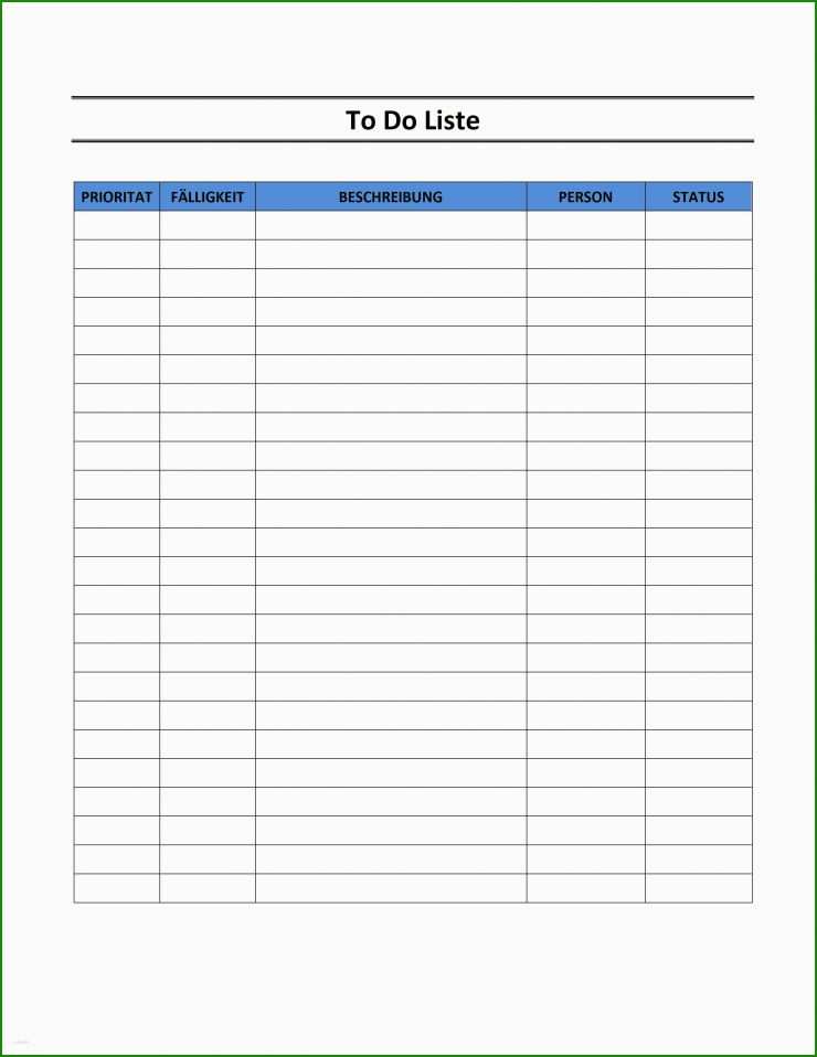 To Do Liste Arbeit Vorlage