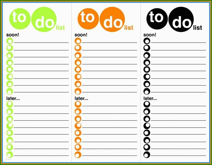 To Do Liste Deutsch Word Vorlage
