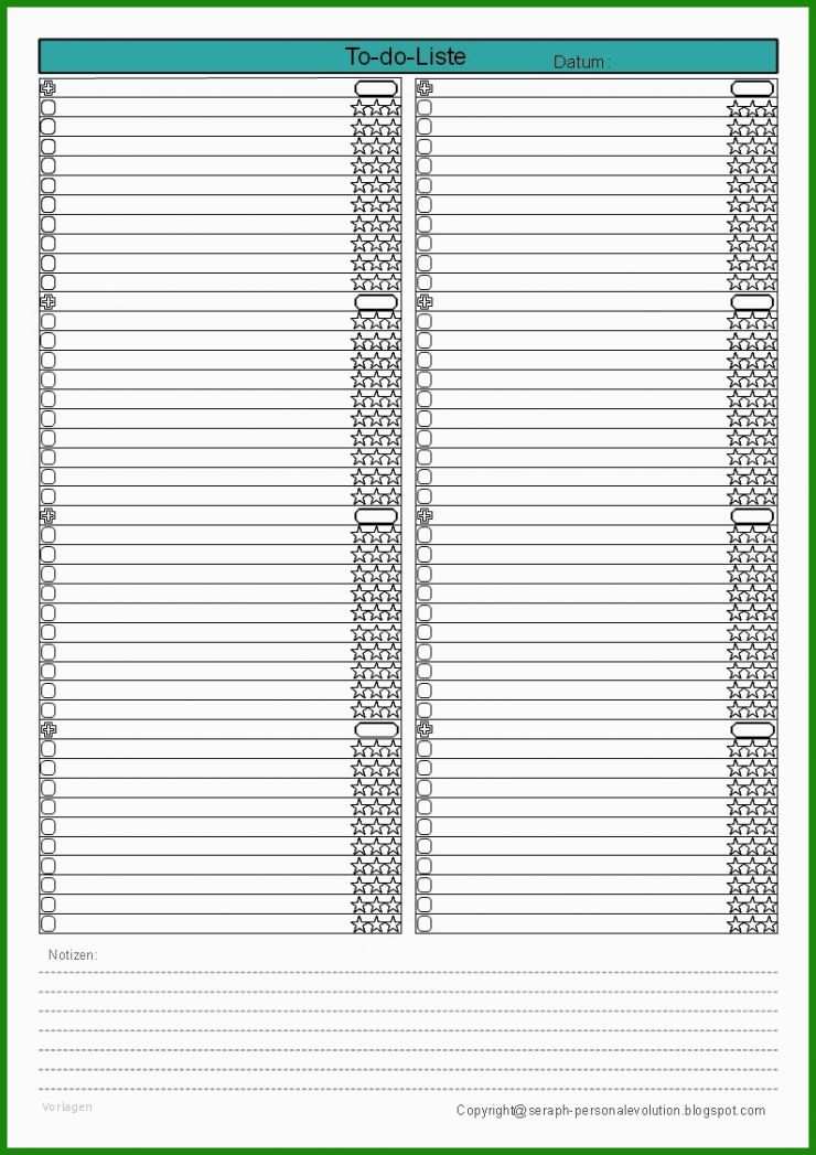 To Do Liste Job Vorlage