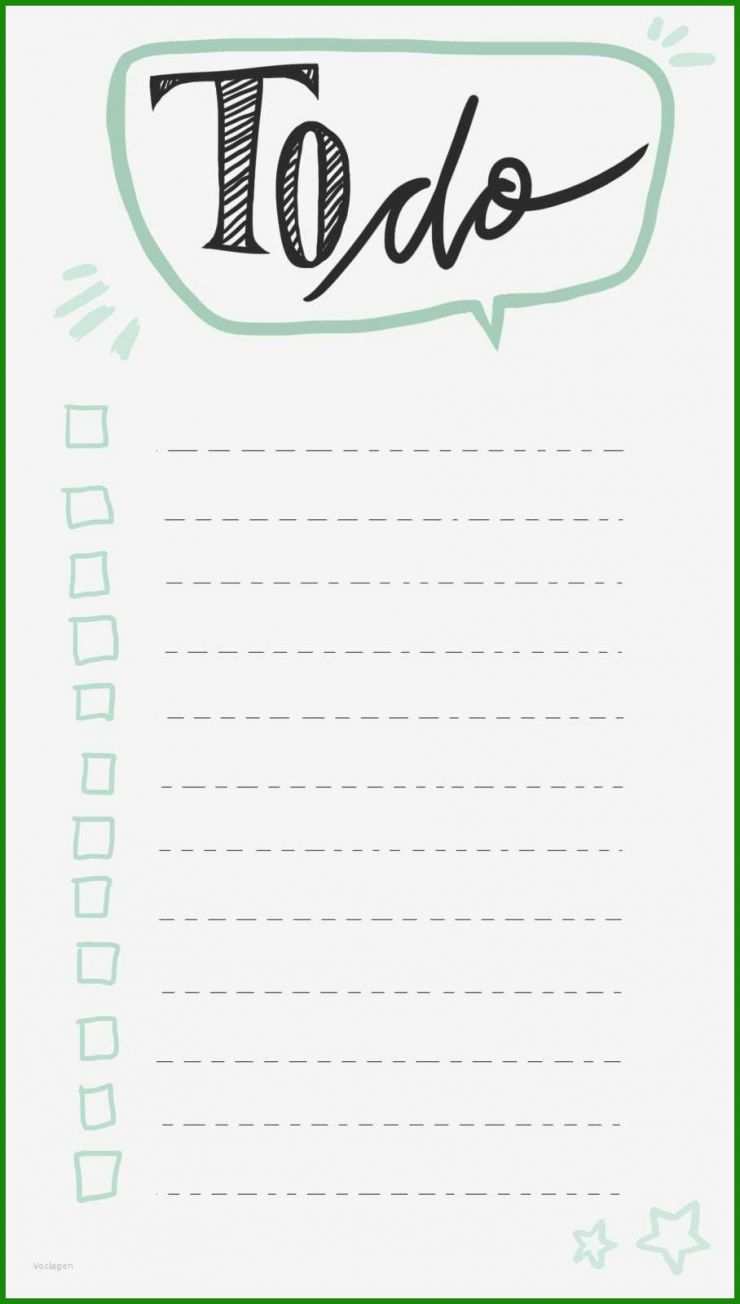 To-do-liste Vorlage