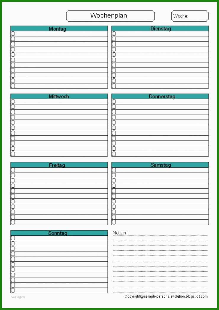 To Do Liste Vorlage Pdf