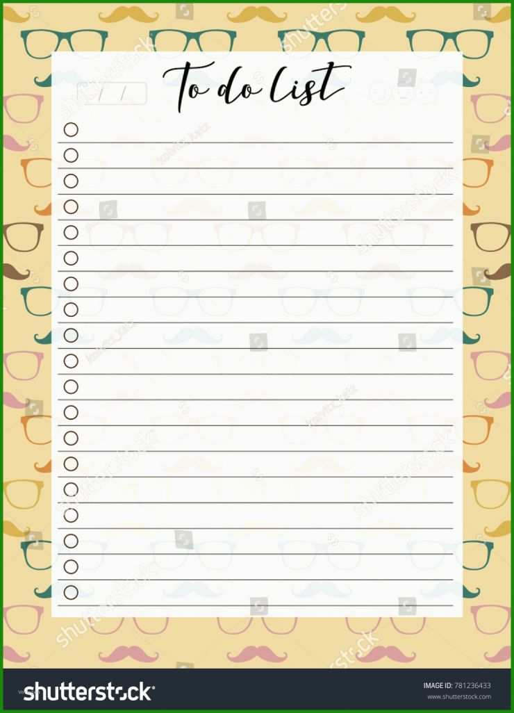To Do Liste Vorlage Vintage