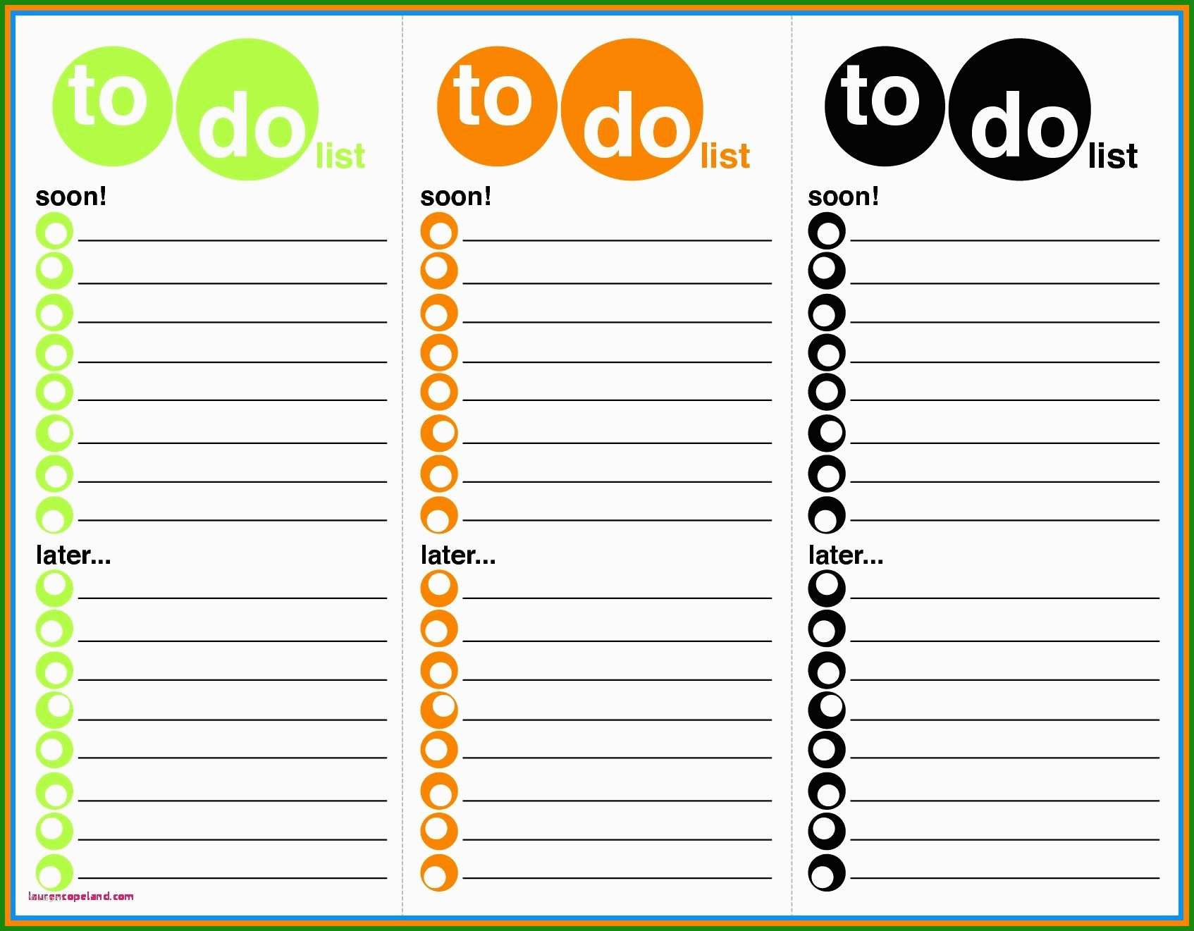 To Do Liste Vorlage Word - Kostenlose Vorlagen Zum Download