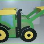 Traktor Basteln Aus Papier Vorlage