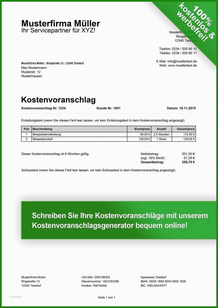 Trockenbau Rechnung Muster