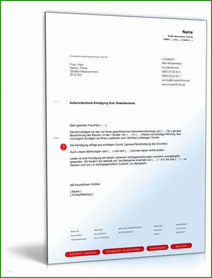 Unbefristeten Mietvertrag Kündigen Vermieter
