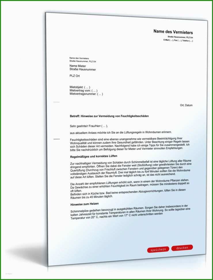 Untermietvertrag Für Wohnräume Muster